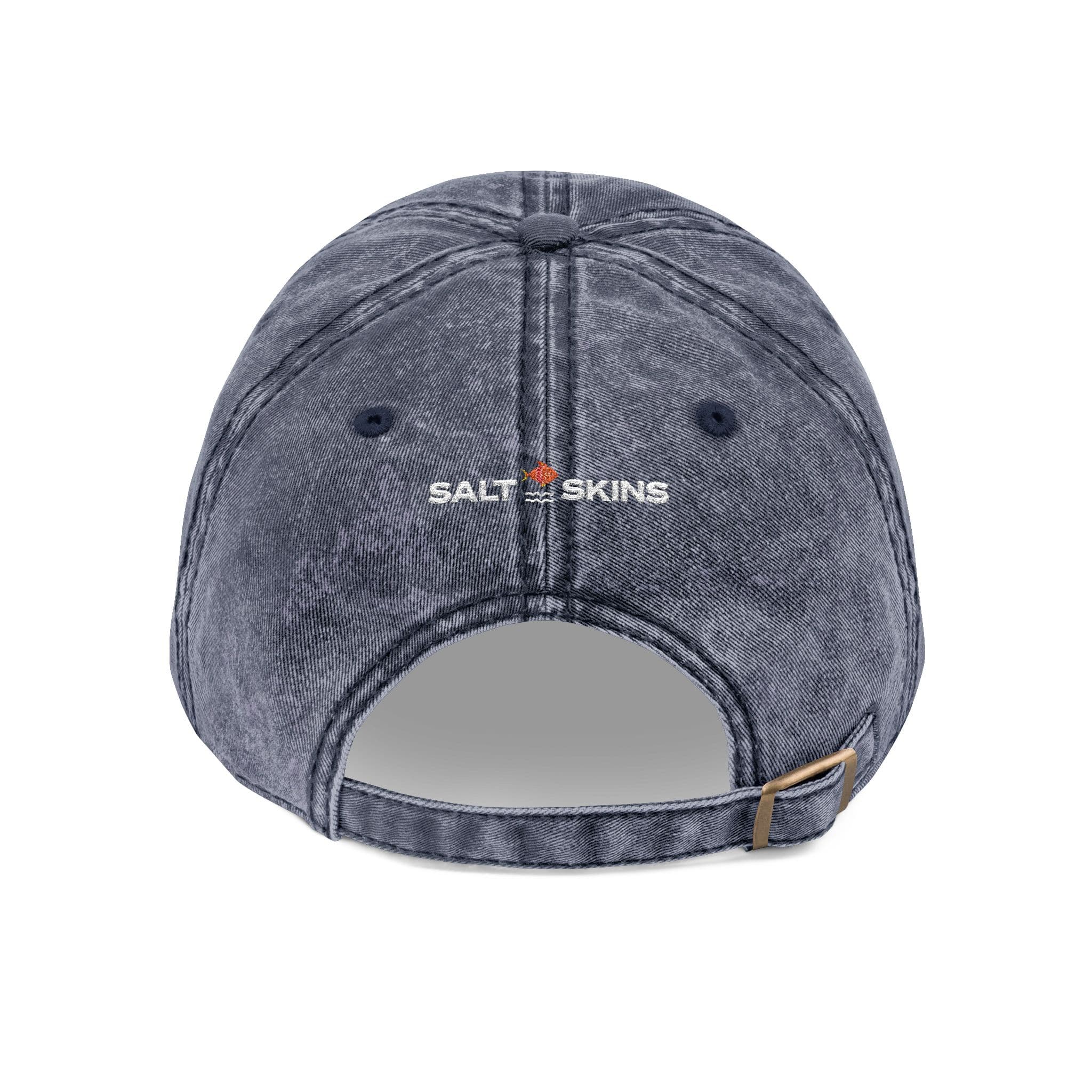 Salt Skins Hats Blue Marlin Embroidered Vintage Fish Cap by Salt Skins Apparel
