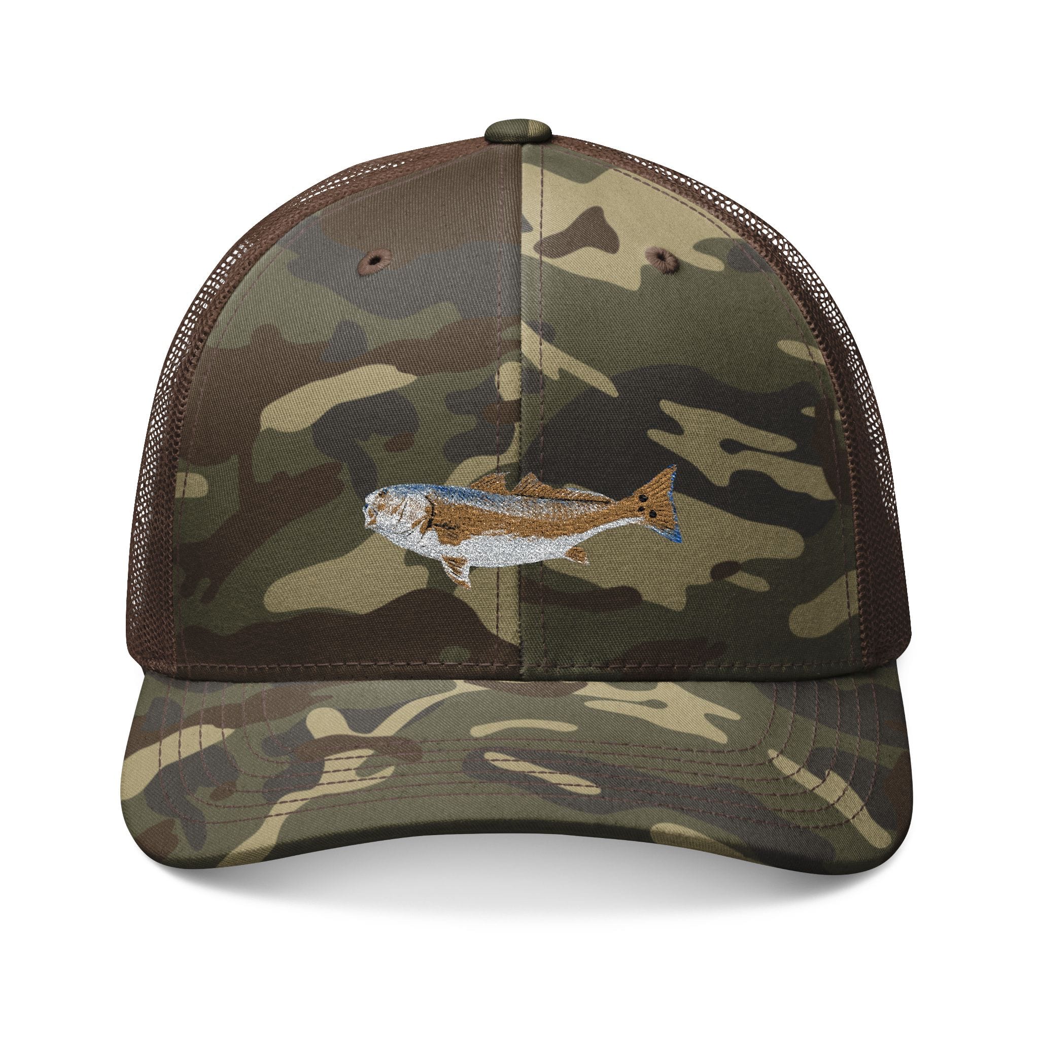 Salt Skins Hats One size / Brown Camo Redfish Camo — Embroidered Fishing Cap