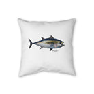 Home Decor 16" × 16" Blackfin Tuna Faux Linen Pillow by Salt Skins Salt Skins