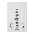 Home Decor 16'' x 25'' / White Green Sea Turtle Tea Towel by Salt Skins Printify
