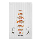 Home Decor 16'' x 25'' / White Mutton Snapper Tea Towel by Salt Skins Salt Skins