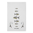 Home Decor 16'' x 25'' / White Permit Waffle Tea Towel by Salt Skins Salt Skins