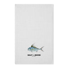 Home Decor 16'' x 25'' / White Rooster Fish Waffle Tea Towel by Salt Skins Salt Skins
