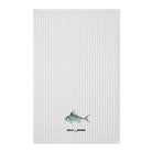 Home Decor 16'' x 25'' / White Rooster Fish Waffle Tea Towel by Salt Skins Salt Skins