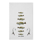 Home Decor 16'' x 25'' / White Sea Trout Waffle Tea Towel by Salt Skins Salt Skins
