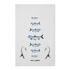 Home Decor 16'' x 25'' / White Tarpon Tea Towel by Salt Skins Salt Skins