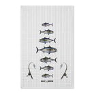 Home Decor 16'' x 25'' / White Tuna Tea Towel by Salt Skins Salt Skins