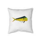 Home Decor 18" × 18" Mahi Mahi Faux Linen Pillow by Salt Skins Salt Skins