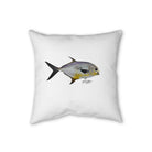 Home Decor 18" × 18" Permit Faux Linen Pillow by Salt Skins Salt Skins