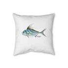 Home Decor 18" × 18" Rooster Fish Faux Linen Pillow by Salt Skins Salt Skins