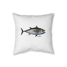 Home Decor 20" × 20" Blackfin Tuna Faux Linen Pillow by Salt Skins Salt Skins