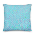Salt Skins Home Decor 22″×22″ Seaside Blue Reef Coral - Beach House Throw Pillow