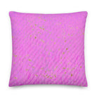 Salt Skins Home Decor 22″×22″ Seaside Bright Pink Coral - Beach House Throw Pillow