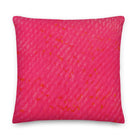 Salt Skins Home Decor 22″×22″ Seaside Hot Pink Coral - Beach House Throw Pillow