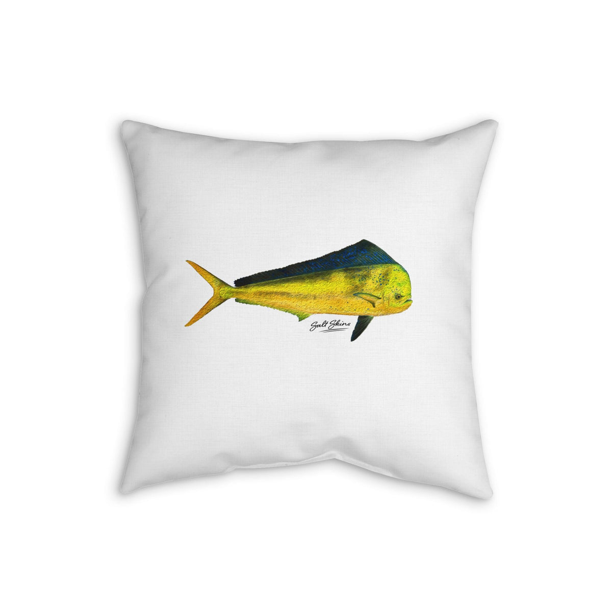 Home Decor Mahi Mahi Faux Linen Pillow by Salt Skins Salt Skins