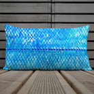 Salt Skins Home Decor Sea Angler Collection Blue Mackerel - Throw Pillow