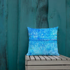 Salt Skins Home Decor Sea Angler Collection Blue Mackerel - Throw Pillow