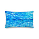 Salt Skins Home Decor Sea Angler Collection Blue Mackerel - Throw Pillow