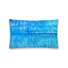 Salt Skins Home Decor Sea Angler Collection Blue Mackerel - Throw Pillow