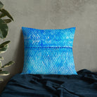 Salt Skins Home Decor Sea Angler Collection Blue Mackerel - Throw Pillow