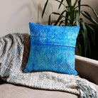 Salt Skins Home Decor Sea Angler Collection Blue Mackerel - Throw Pillow