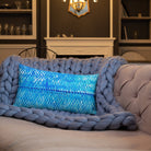 Salt Skins Home Decor Sea Angler Collection Blue Mackerel - Throw Pillow