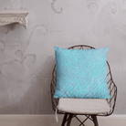 Salt Skins Home Decor Seaside Blue Reef Coral - Beach House Throw Pillow