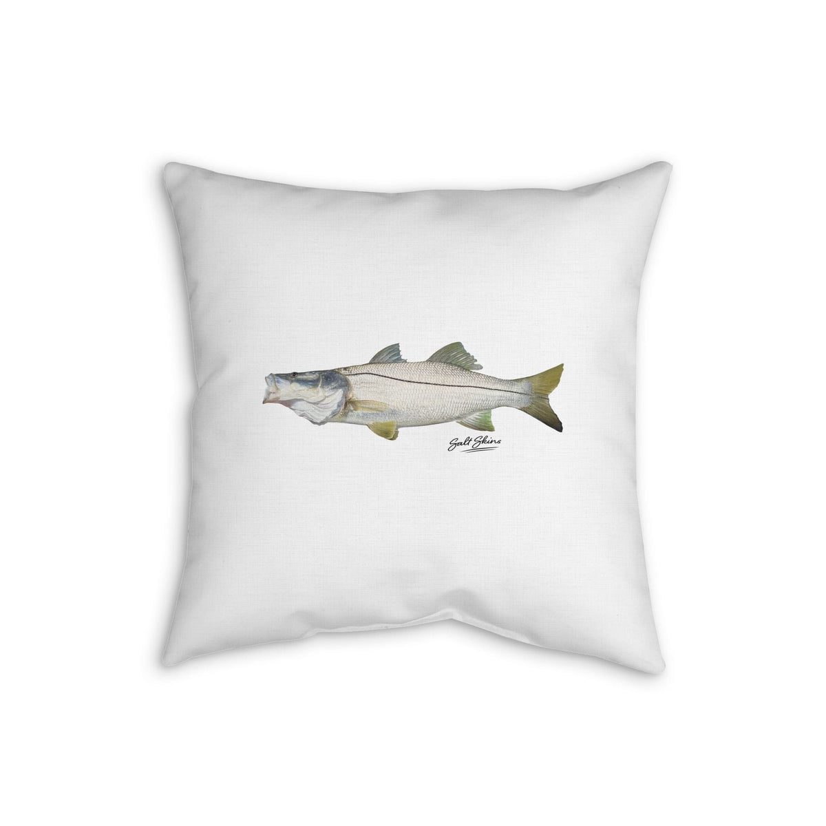 Home Decor Snook Faux Linen Pillow by Salt Skins Salt Skins
