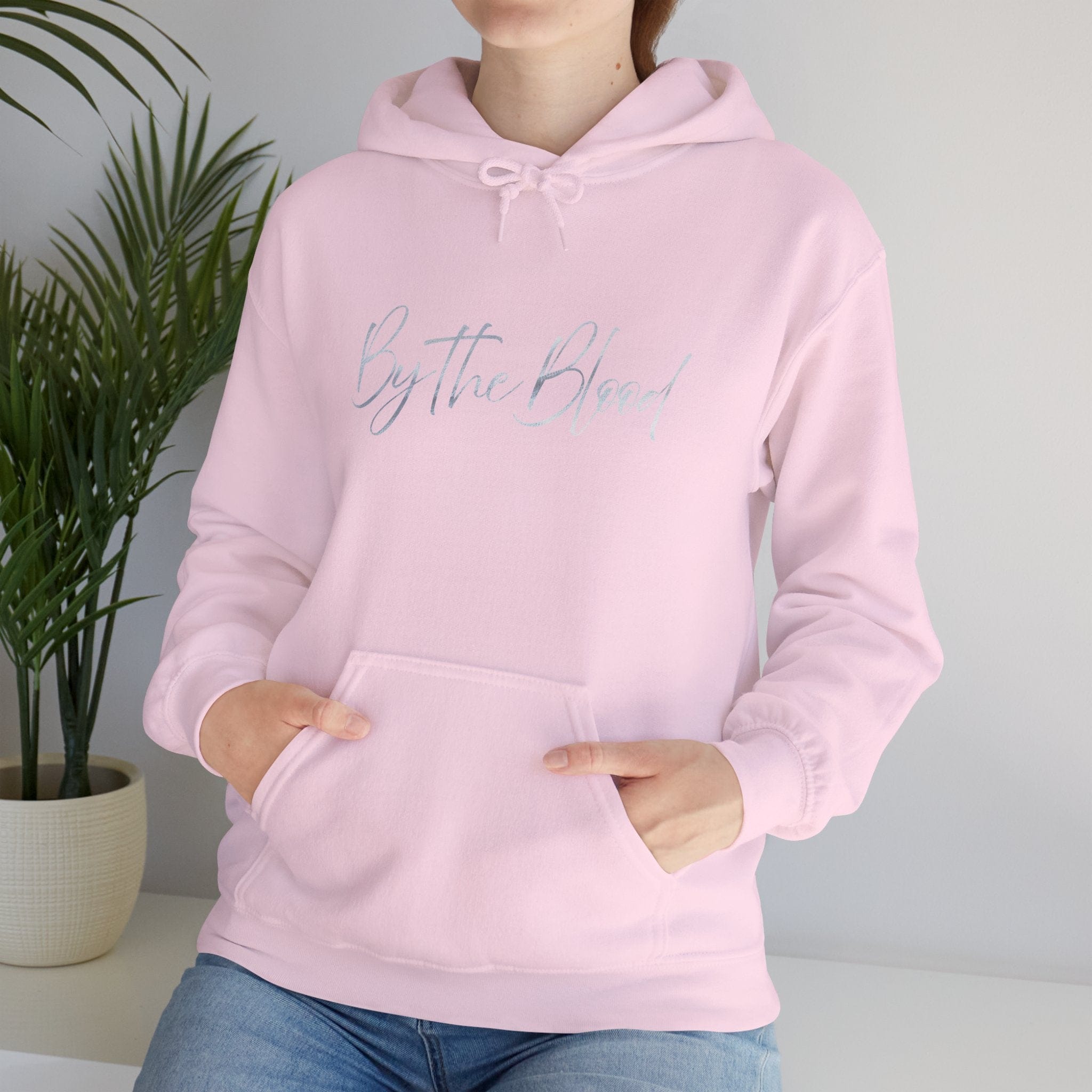 Hoodie Lightweight Redeemed By the Blood Unisex Hooded Sweatshirt Salt Skins
