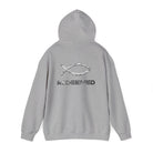Printify Hoodie Redeemed – “By the Blood” Hooded Sweatshirt - Ichthus Collection