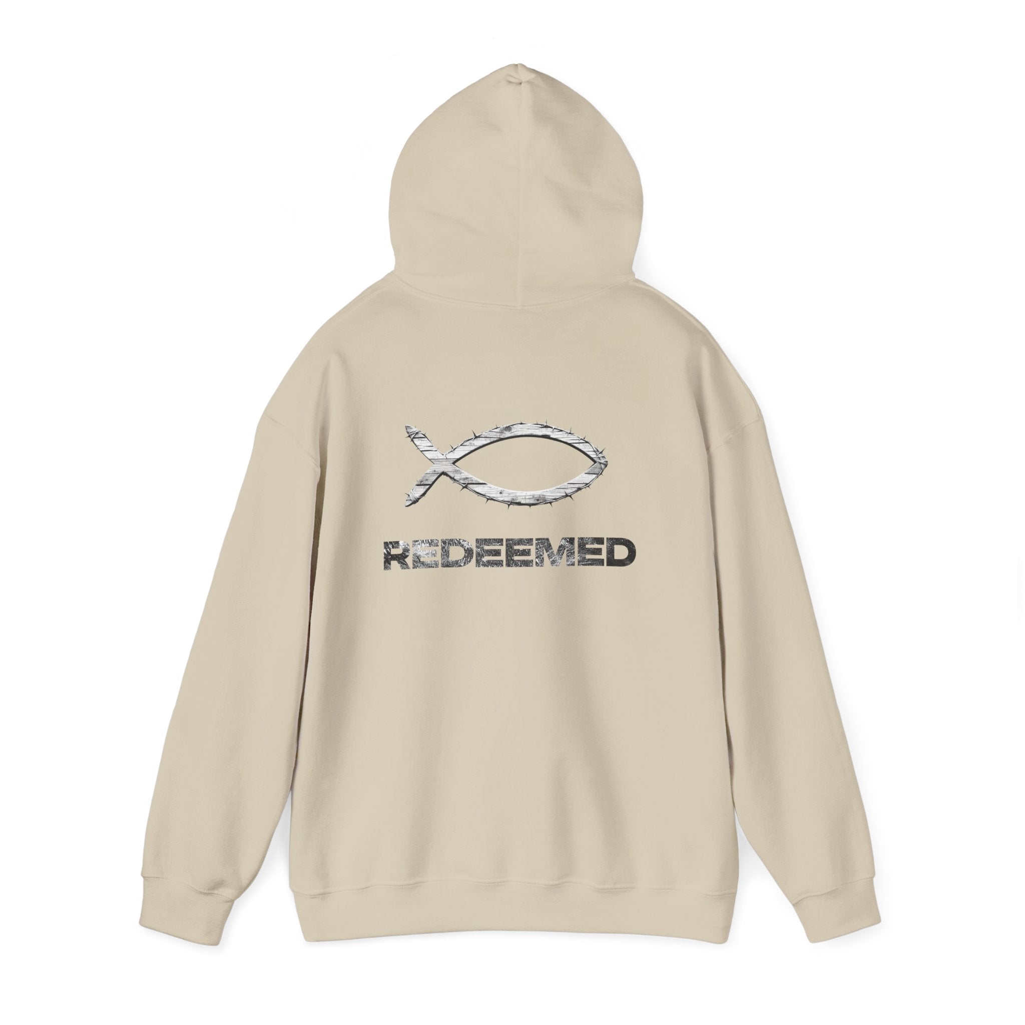 Hoodie Lightweight Redeemed By the Blood Unisex Hooded Sweatshirt Salt Skins