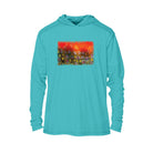 Hoodie S / Water Blue Wild Brook Trout Men's Long Sleeve Performance Hoodie