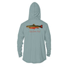 Hoodie XS / Light Slate Wild Brook Trout Men's Long Sleeve Performance Hoodie