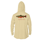 Hoodie XS / Pale Yellow Wild Brook Trout Men's Long Sleeve Performance Hoodie