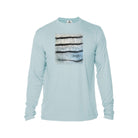 Printify Long-sleeve Artic Blue / XS Hybrid Striper Bass Men's Performance Fishing Crew Neck