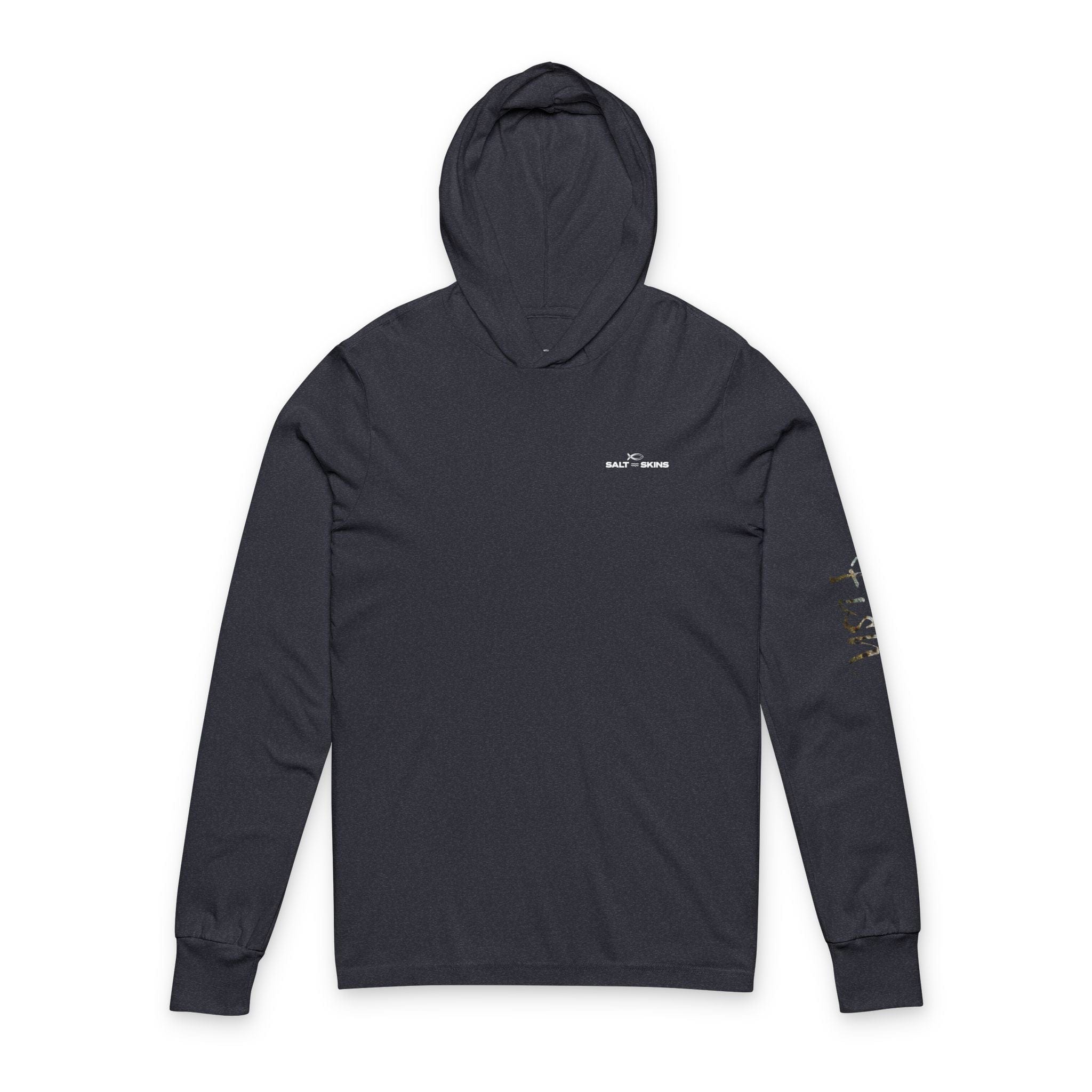 Printify Long-Sleeve Hoodie XS / Heather Navy Fish 4:19 Soft Cotton Pullover Hoodie Unisex
