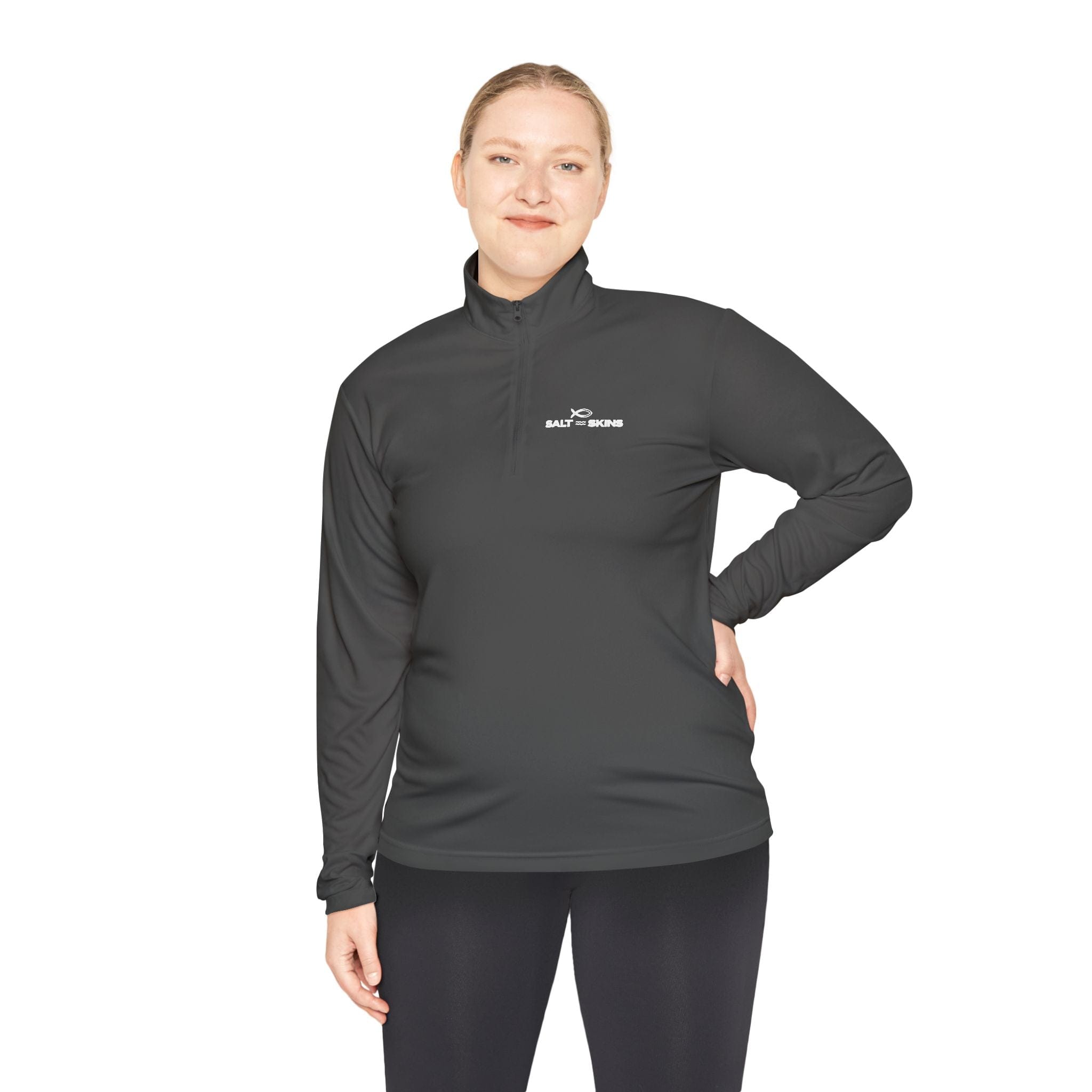 Long-Sleeve Hoodie Seek 3:16 Soft Touch Performance Unisex Quarter Zip Salt Skins