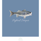 Printify Long-sleeve Hybrid Striper Bass Men's Performance Fishing Crew Neck