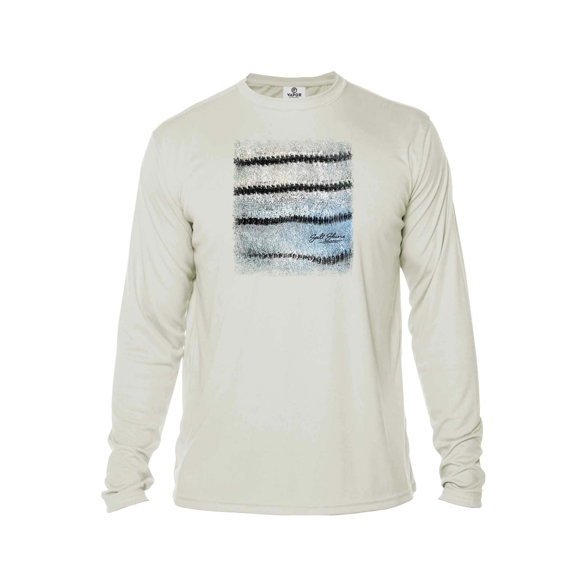 Printify Long-sleeve Sandbar / XS Hybrid Striper Bass Men's Performance Fishing Crew Neck