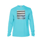 Printify Long-sleeve Water Blue / XS Hybrid Striper Bass Men's Performance Fishing Crew Neck