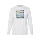 Printify Long-sleeve White / XS Hybrid Striper Bass Men's Performance Fishing Crew Neck