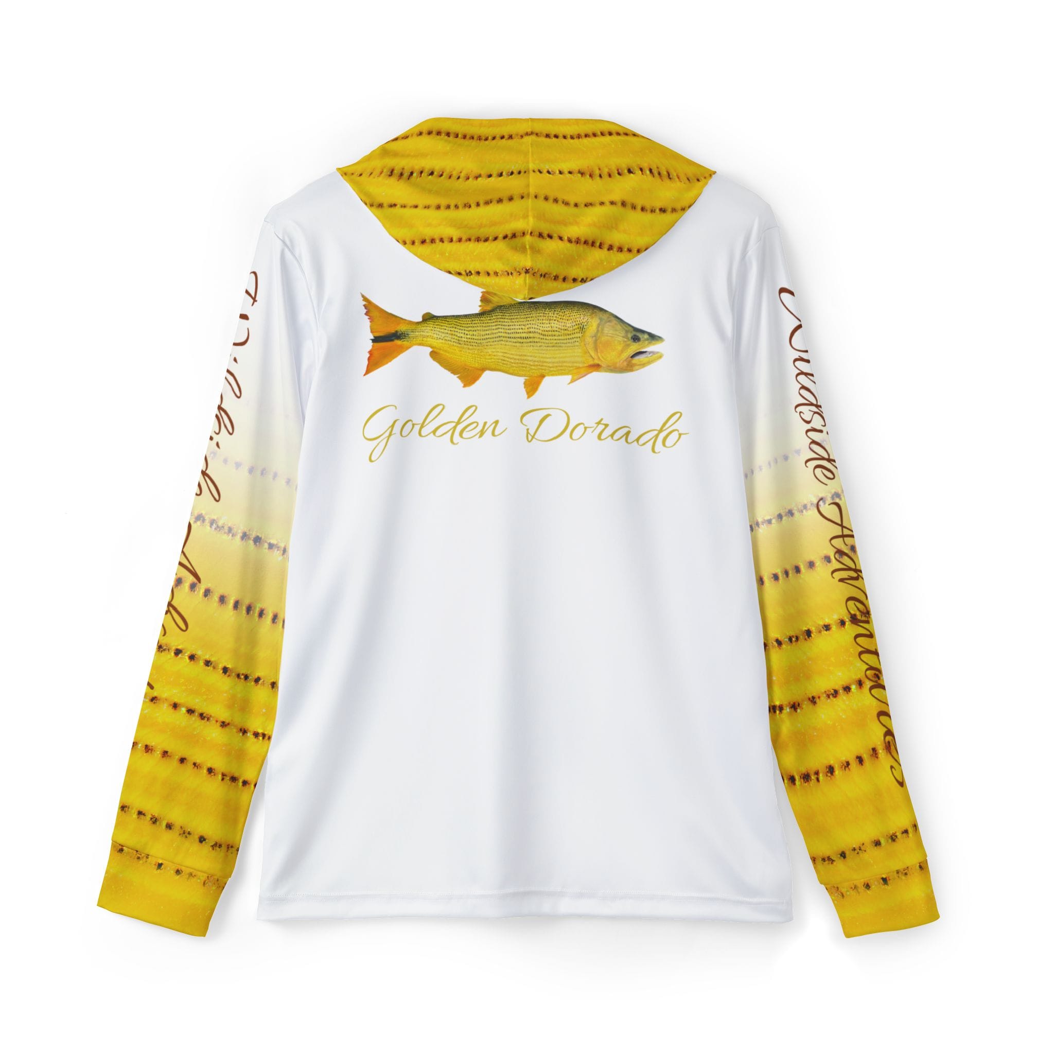 Printify Men's Long Sleeve Hoodie Sunflower / XS Wildside Golden Dorado Edition 2 - Men's Performance Long Sleeve Fishing Hoodie