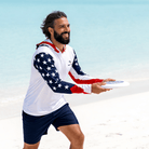 Salt Skins Men's Long Sleeve Hoodie USA Marlin Men's Performance Hoodie - NEW