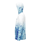 Salt Skins Men's Performance Hoodie Blue Reef Water Camo Side Vent Performance Hoodie (b2b)