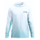Salt Skins Men's Performance Hoodie Blue Sky Water Camo Side Vent Performance Hoodie (b2b)