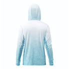 Salt Skins Men's Performance Hoodie Blue Sky Water Camo Side Vent Performance Hoodie (b2b)