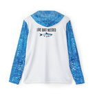 Salt Skins Men's Performance Hoodie XS / Blue Copy of NEW! LIVE BAIT NEEDED - Threadfin Herring Men's Ultimate Performance Long Sleeve Fishing Shirt