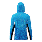 Salt Skins Men's Performance Hoodie Flats Blue Water Camo Side Vent Performance Hoodie With Pockets (b2b)