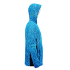 Salt Skins Men's Performance Hoodie Flats Blue Water Camo Side Vent Performance Hoodie With Pockets (b2b)