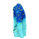 Salt Skins Men's Performance Hoodie Mahi Blue Ice Men's Long Sleeve Performance Fishing Shirt (b2b)